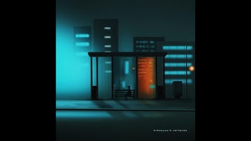 How to draw Realistic Night City Scene in Procreate | Step by Step (Timelapse) #procreate #tutorial