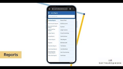 Access Tally Reports from anywhere | In-built feature (without cloud)
