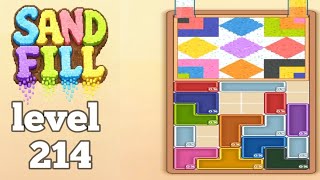 Sand Fill: Block Puzzle level 214 gameplay walkthrough solution 