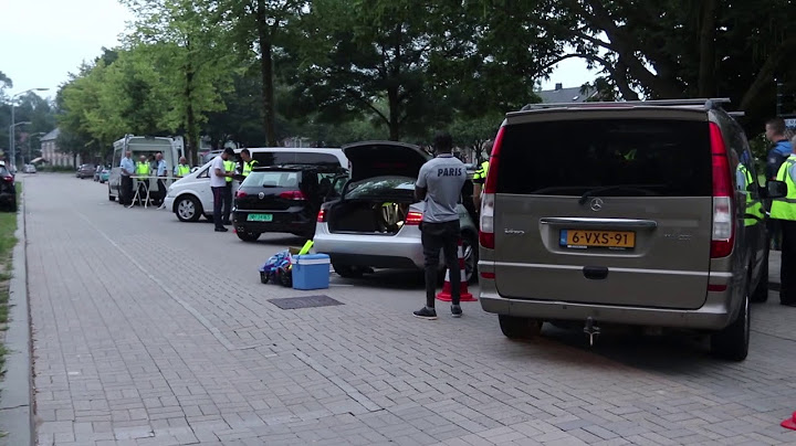 Grote politie controle in Dordrecht