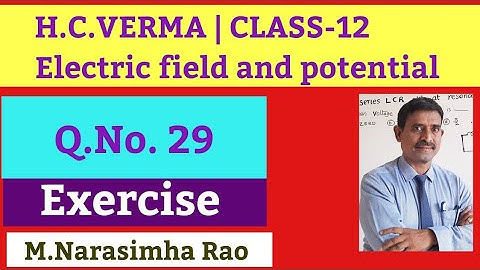 A Particle having a charge 2x10⁻⁶c is held fixed on | H.C.VERMA |Q.NO.29|ELECTRIC FIELD & POTENTIAL