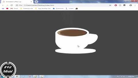 How to create Coffee Cup with Steam by CSS and HTML | N4U Tutorial
