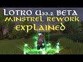 LOTRO U33.2 BETA: Minstrel Rework Explained! Yellow Line Gone | New Anthems | Skills Reworked