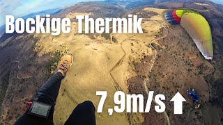 Paragliding: Frühlingsthermik und starker Wind 4K