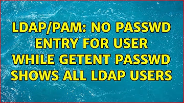 Ubuntu: LDAP/Pam: No passwd entry for user while getent passwd shows all LDAP users