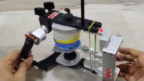 Mounting of casts on a semi-adjustable articulator; Corident CSA 400- Part 3