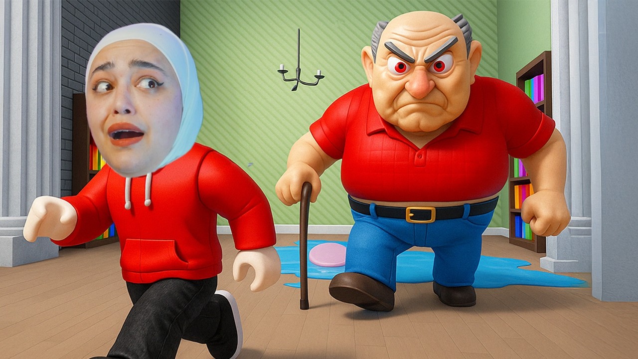 #roblox هربت من سجن الجد المجنون