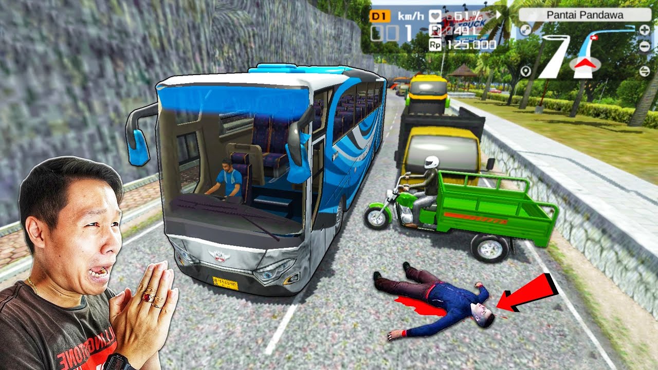 LẦN ĐẦU CHƠI BUS SIMULATOR INDONESIA GẶP TRẺ TRÂU