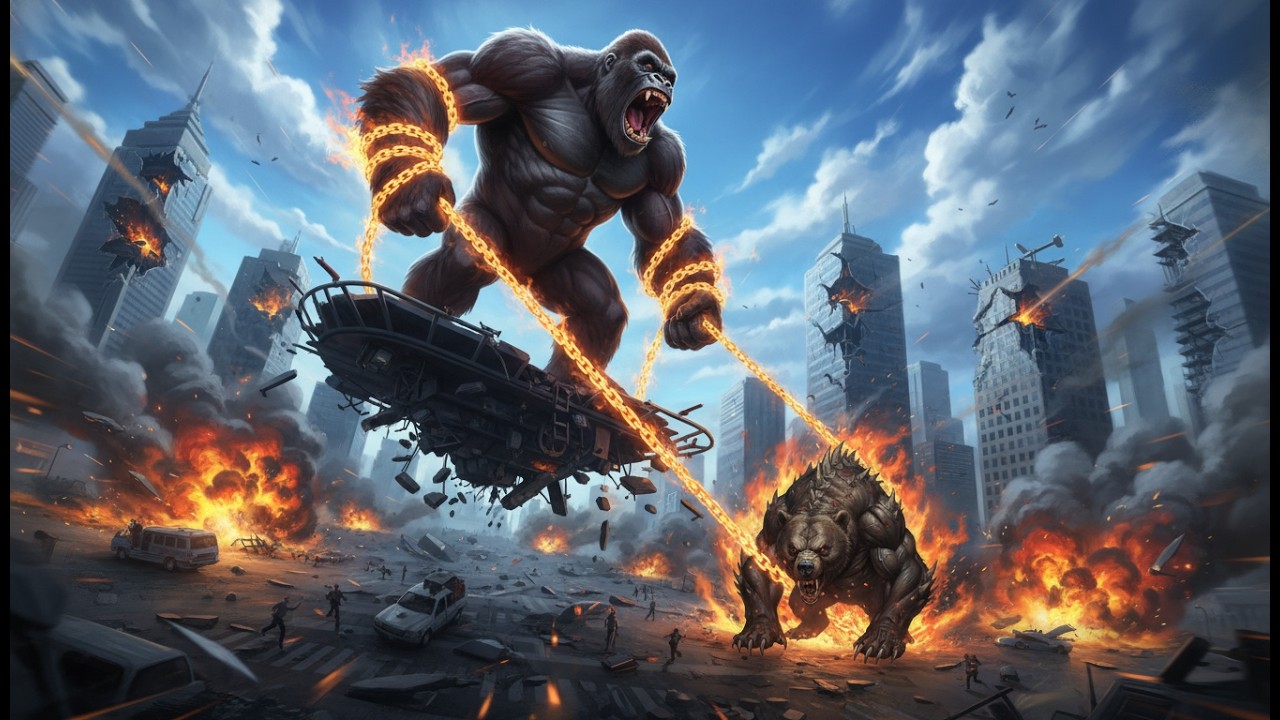 King Kong vs. Giant Mutant Bear: The Ultimate Annihilation Battle
