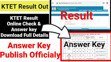 KTET Result out | how to check online ktet result | Ktet answerkey download, cut off marks | Ktet