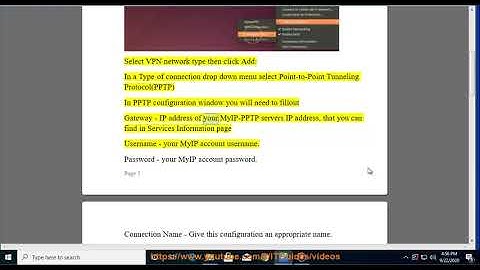 Set up MyIP.io PPTP VPN on Linux/Ubuntu