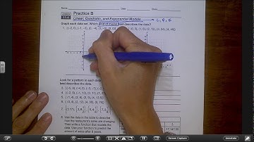 Comparing Linear, Quadratic, and Exponential Functions