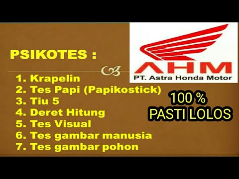 Soal Psikotes Astra Honda Motor - IlmuSosial.id