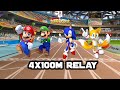 Mario Sonic At The Olympic Games 4x100m Relay 5 Team Mario Heros 