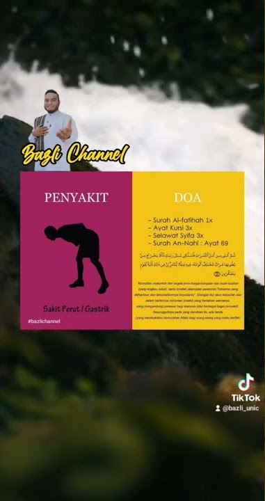 Doa Hilangkan Sakit Perut/Gastrik Semoga bermanfaat.. #bazlichannel #bazliunic #doa