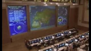 Soyuz TMA-15 spacecraft docking the ISS