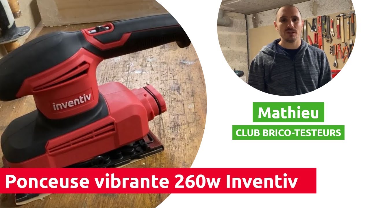 Ponceuse Vibrante Facom V.260F - Patin 95x170mm 8 Trous, Vitesse 8500 Tr/min | Pour Ponçage Moyen, Aspiration Intégrée