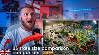 British Guy Reacts To U.S State Size Comparison!