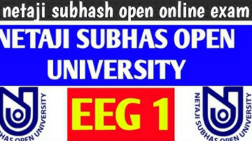 NSOU BDP EEG 1 ASSIGNMENT ANSWERS || EEG 1ASSIGNMENT ANSWERS 2021 || EEG 1 MCQ FOR ASSIGNMENT EXAM