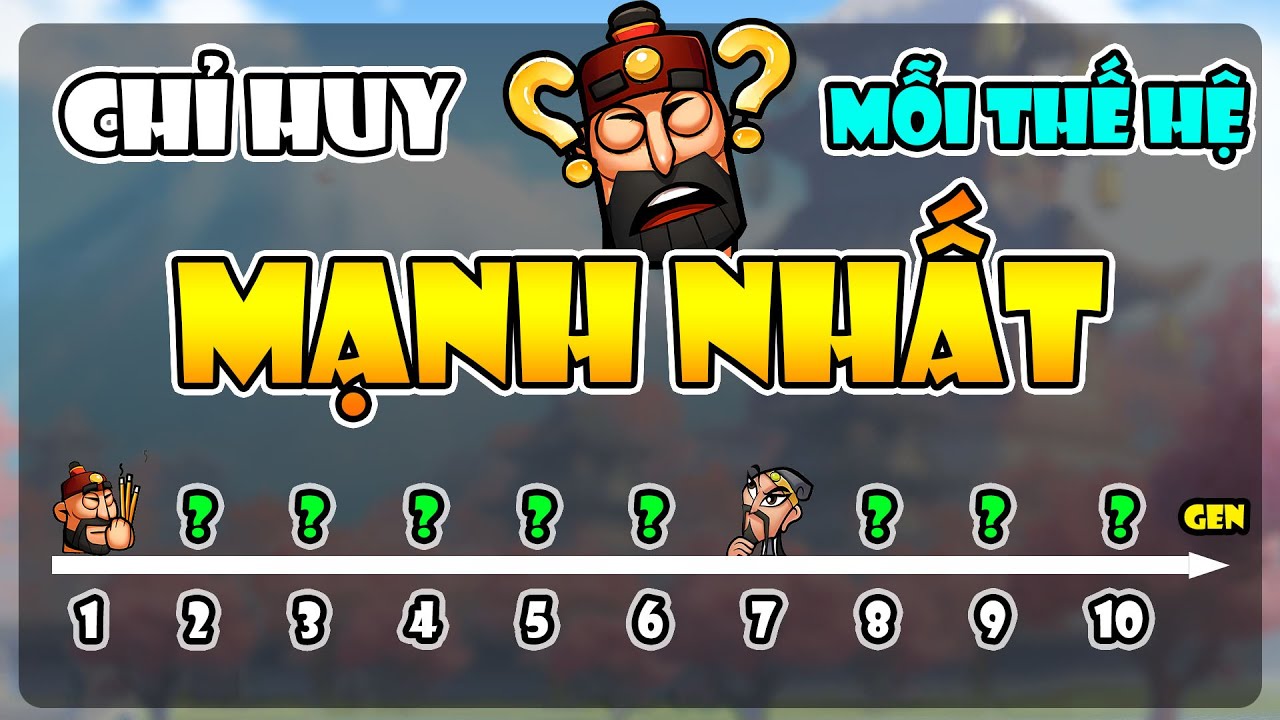 SIÊU chỉ huy MẠNH nhất mỗi THẾ HỆ là ai? - Ris of Kingdoms