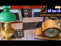 Đồ Mỹ xưa - Clip 1401- Đồ bạc, đồ đồng decor, đài radio, đồng hồ, đèn măng sông, balo, đồ cắm trại