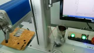 how to print bar code by laser marking machine ------- OPTIC TECH