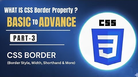 CSS Border Properties in Hind | Part 3 |  Style, Width, Color, Radius, Shorthand Tutorial