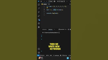 Still Removing Duplicates Like This? 😂 Try This One-Liner! #javascript #jsshorts
