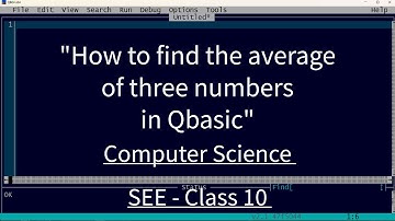 (QBASIC) How to find the average among three numbers in qbasic