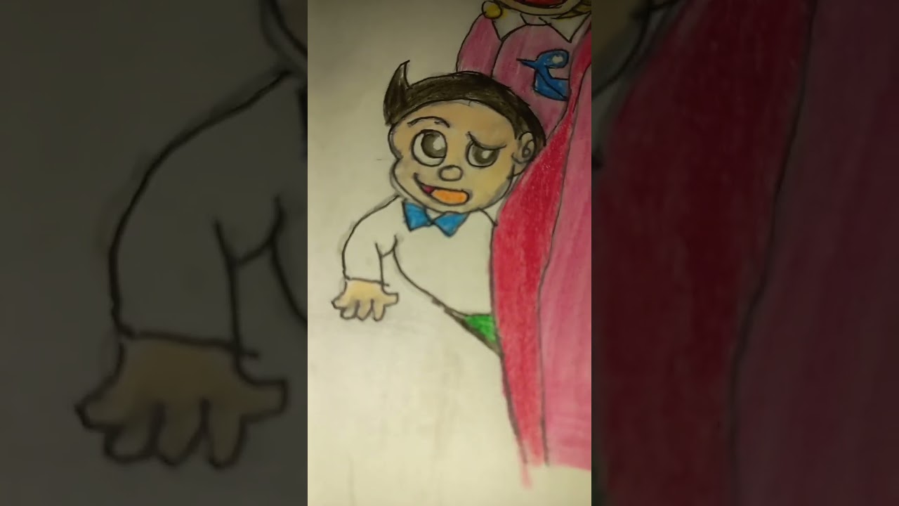 perman drawing with Faber-Castell colour pencils