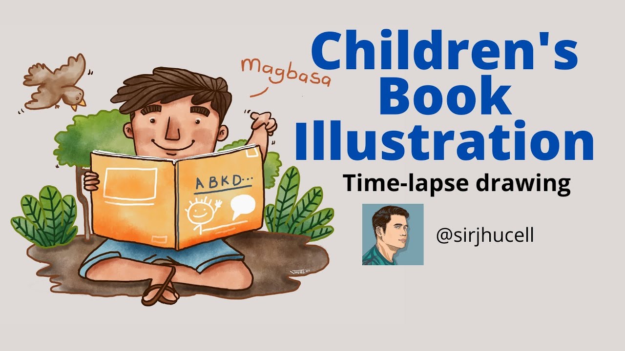 Children's Book Illustration no. 1 - (Time-lapse digital drawing) using ...