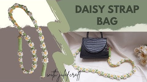 DIY Macrame Daisy Strap Bag / Tali Tas Macrame/ Macrame for Beginner