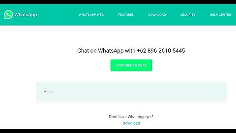 Cara Mudah membuat link untuk chat whatsapp (html)