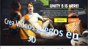 Crea Vídeo Juegos con unity 5 3D - introducción
