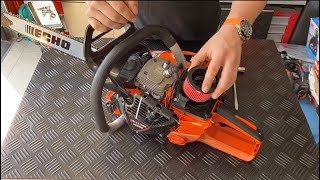 ECHO CS-7310SX chainsaw unboxing and features breakdown.