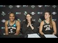 Sandy Brondello, Sabrina Ionescu, and Kayla Thornton Press Conference | Liberty vs. Lynx