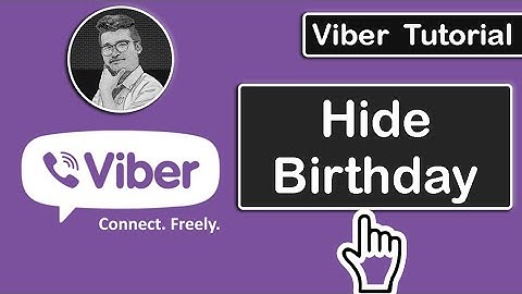How to Hide Birthday on Viber | Viber Tutorial