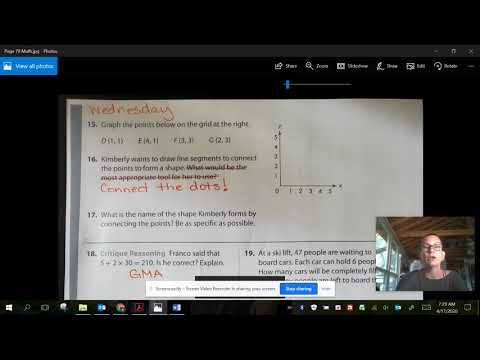 Week 5 Math Wednesday: Coordinate Grid Practice