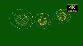 Fireworks Green Stock Video Footage for Free