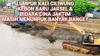 PROGRES PENGERUKAN LUMPUR KALI CILIWUNG KEBON BARU & BIDARA CINA