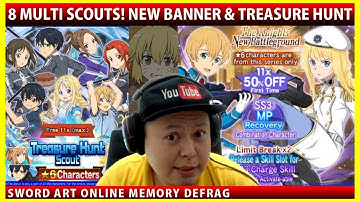 8 Multi Scouts! The Knights New Battleground & Treasure Hunt Banners (SAOMD Memory Defrag)