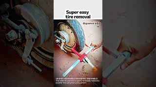 Scooter tire separation #worker #process #automotive #maintenance #mechanic