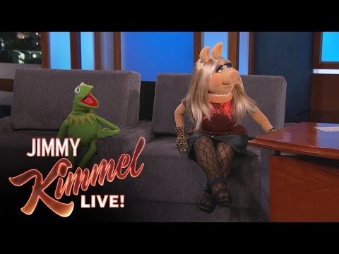 Kermit the Frog & Miss Piggy on Jimmy Kimmel Live