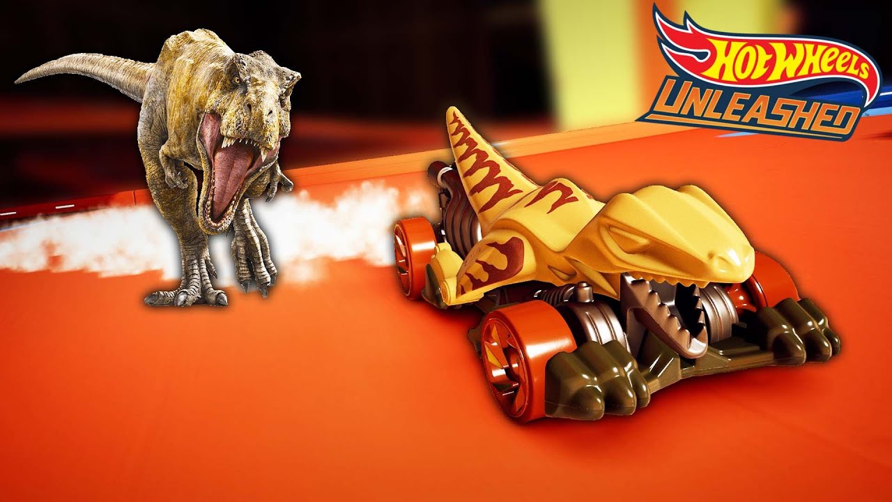 RACING CRAZY DINO CARS?! (Hot Wheels Unleashed) 