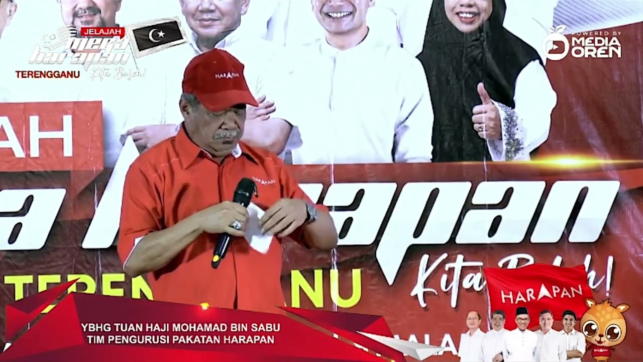 MatSabu: Ucapan Penuh Ceramah Mega Harapan Negeri Terengganu
