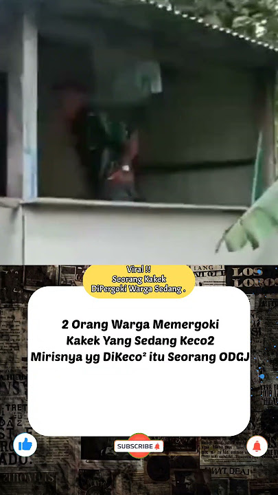 Viral Seorang Kakek DiPergoki. Mirisnya Yg di Anu Seorang ODGJ #shorts #fyp #viralvideo #viralshorts