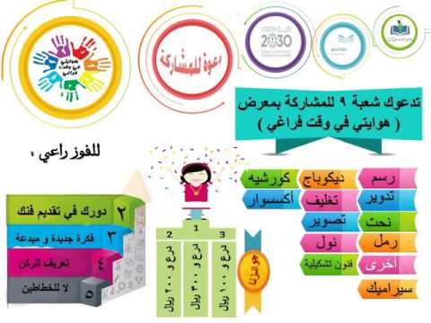 فيديو مشروع شعبة 9 هوايتي في وقت فراغي