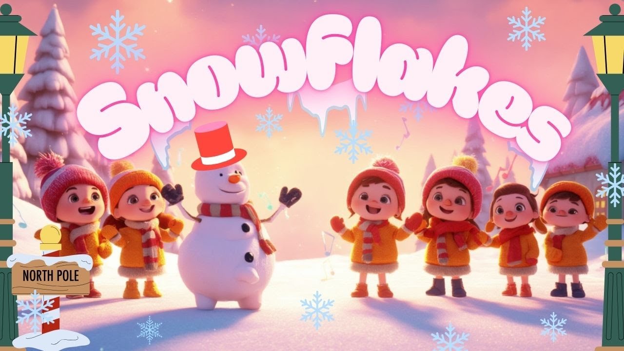 Christmas With Snowflakes | Nursery Rhymes & Kids Songs - YouTube