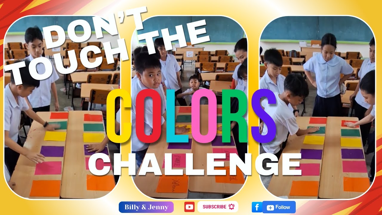 [FIL] Don't Touch The Color Challenge! - YouTube