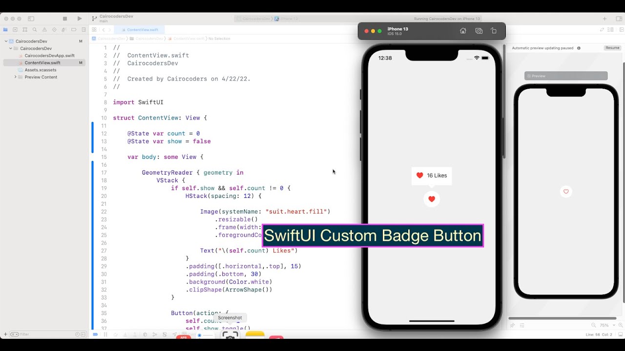 Custom Badge, Button, SwiftUI: Bạn là một lập trình viên iOS và muốn tạo nên những nút có tính cá nhân hoá? Vậy thì Custom Badge, Button trên SwiftUI là gợi ý tuyệt vời dành cho bạn đó. Custom Badge, Button giúp tùy chỉnh đa dạng hình dáng và màu sắc cho các nút của bạn để phù hợp với yêu cầu của ứng dụng. Nhấn vào ảnh liên quan để xem thêm.